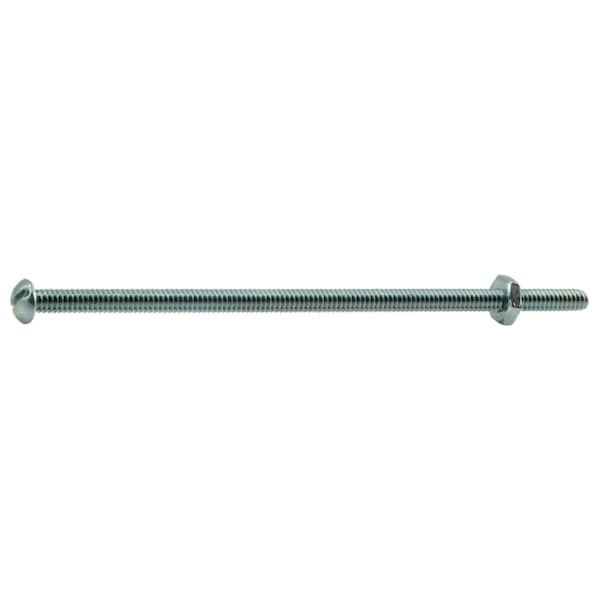 Midwest Fastener 3/16"-24 x 5 in Slotted Round Machine Screw, Zinc Plated Steel, 8 PK 60122 - main